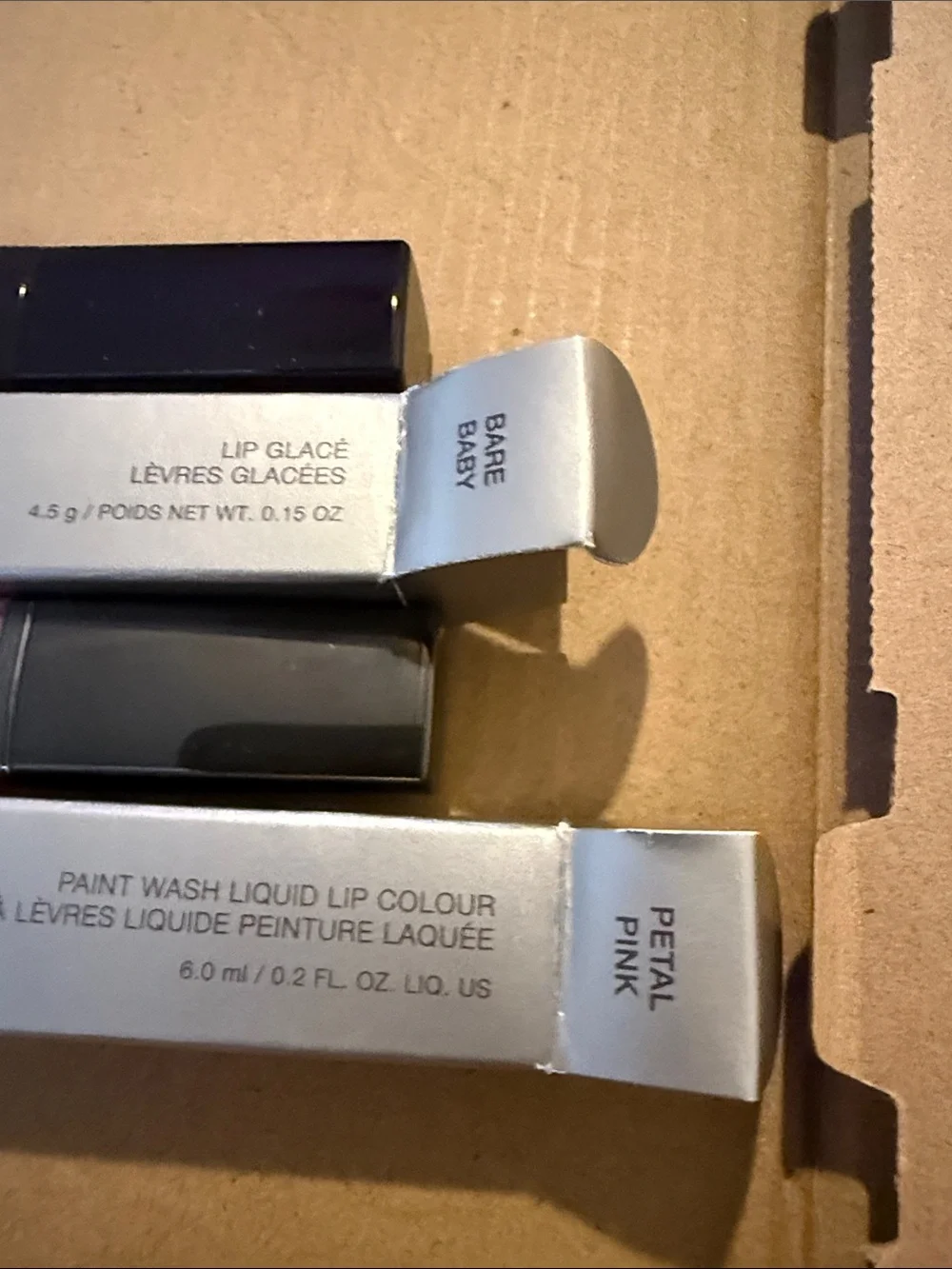 laura mercier Pink and Peach Lip Gloss Duo with Champagne Highlighter Stick